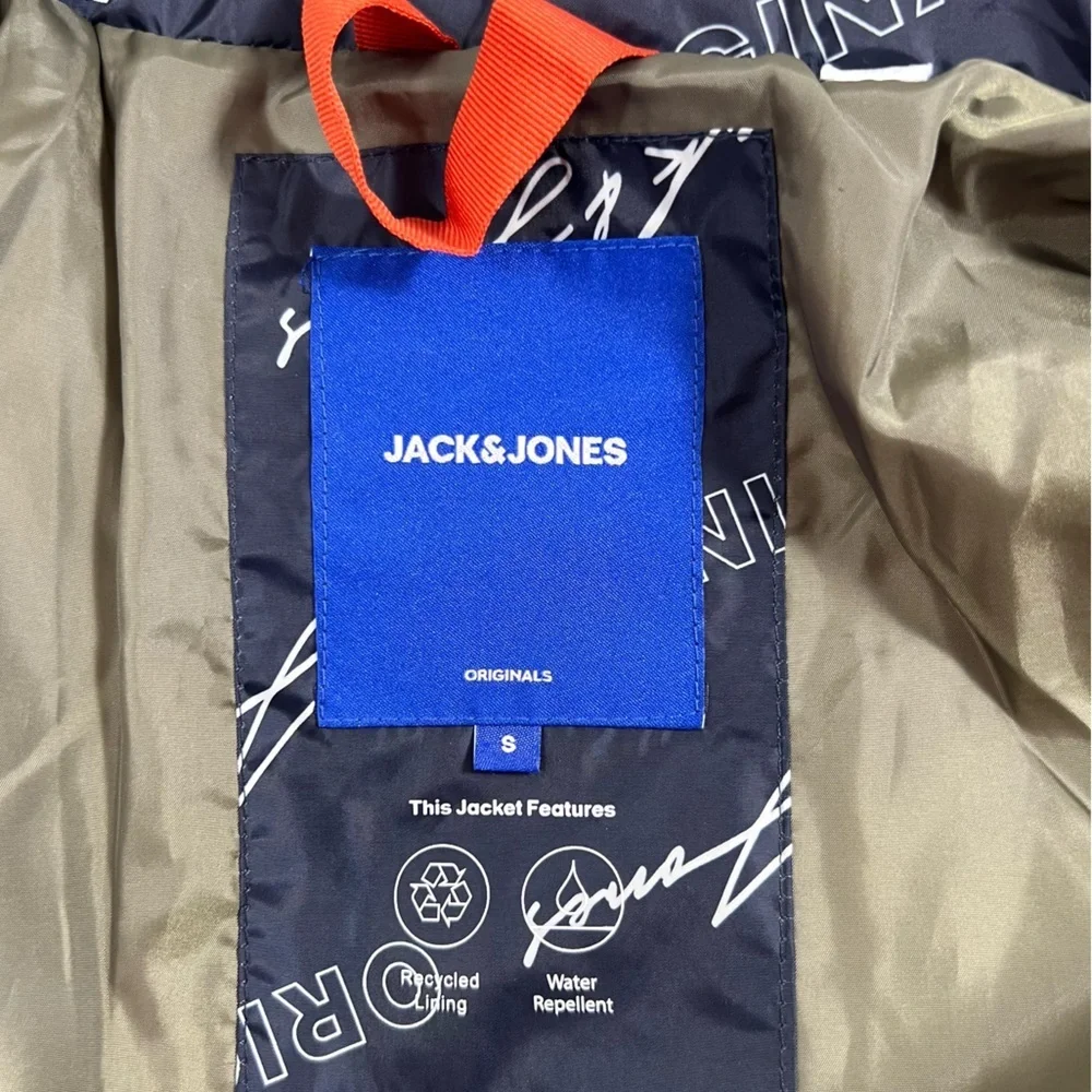 Jack & Jones Originals Printed Logo Puffer Jacket